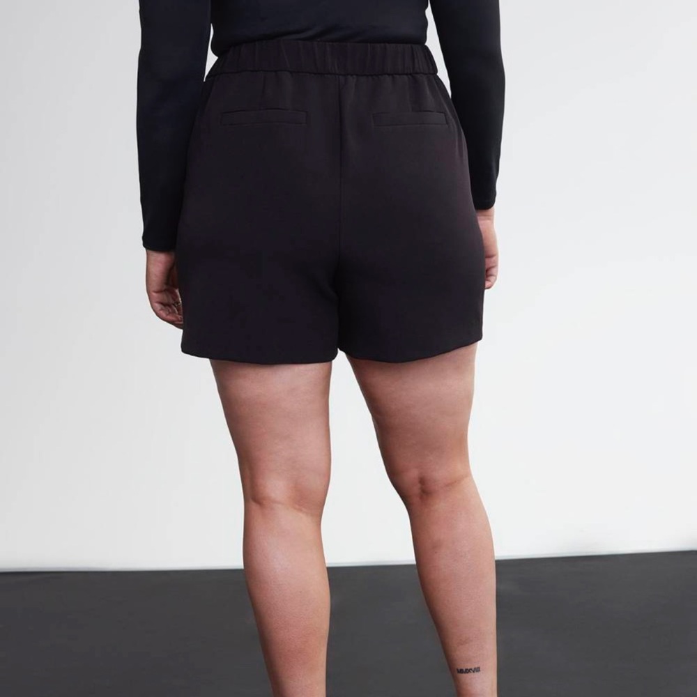 Addition Elle Black Skort with Button Accents - Picture 3 of 8
